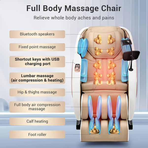 Massage Chair Full Body with Heat, Full Body Zero Gravity
