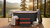 Cold Therapy 1 Person Ice Bath 118 Gallon Cold Plunge 37.5" X 33.25" — Lifestyle